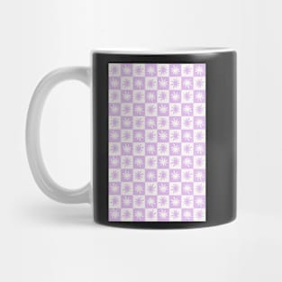 Lisa Says Gah Inspired Checkered Flower Trendy Lilac Mug